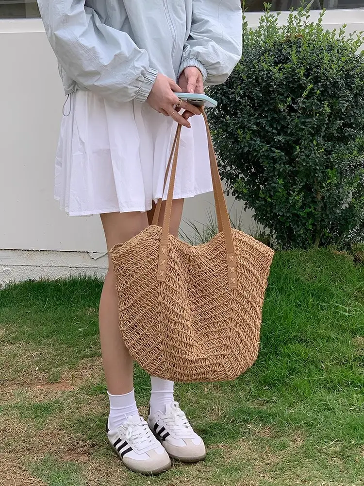 Hand-Woven Straw Bag Large Capacity 2026 - Image 7