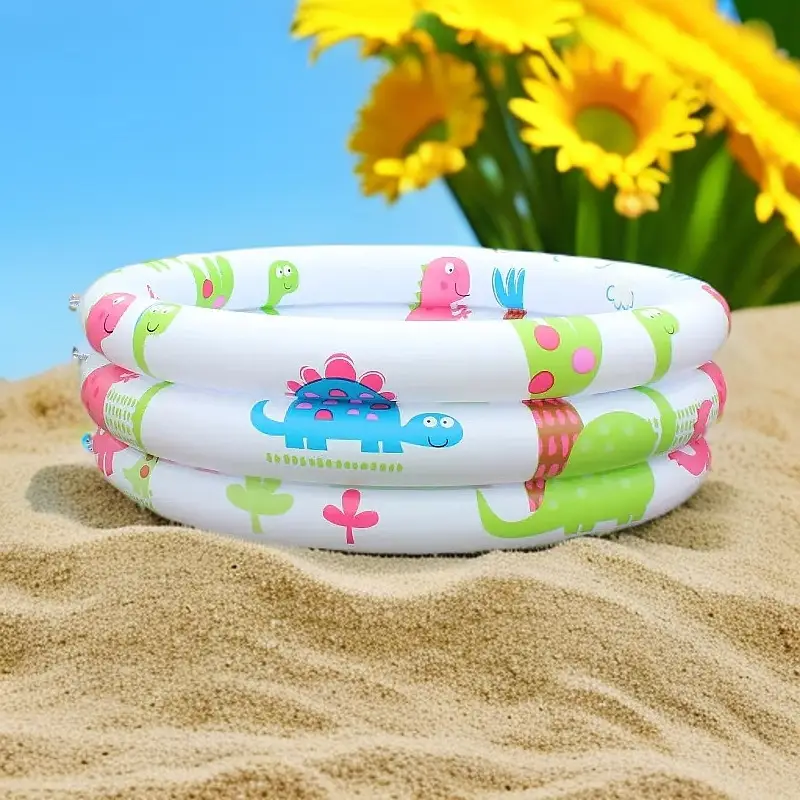 Cartoon Dinosaur Round Print Swimming Pool Baby Home Swimming Pool Kids Toy Pool Pvc Ocean Ball Pool