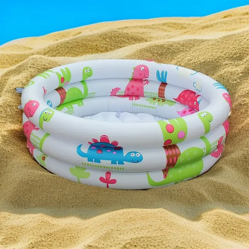 Cartoon Dinosaur Round Print Swimming Pool Baby Home Swimming Pool Kids Toy Pool Pvc Ocean Ball Pool