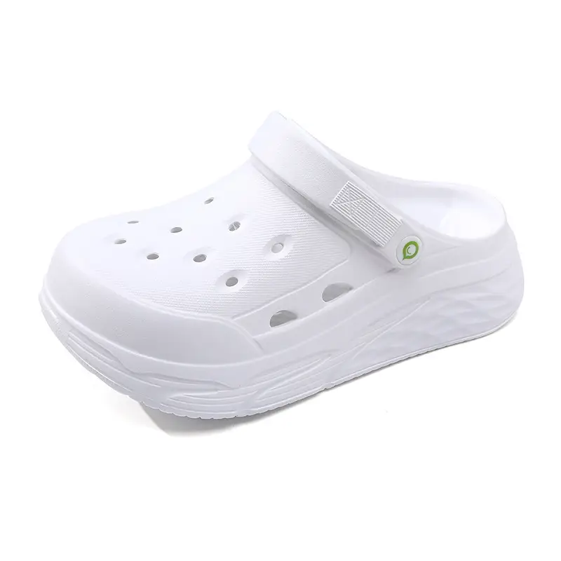 Hole Shoes Women's Summer Wear Height-increasing Non-slip Breathable Garden Shoes Wear-resistant Non-smelly Foot Hollow EVA Beach Slippers - Image 10