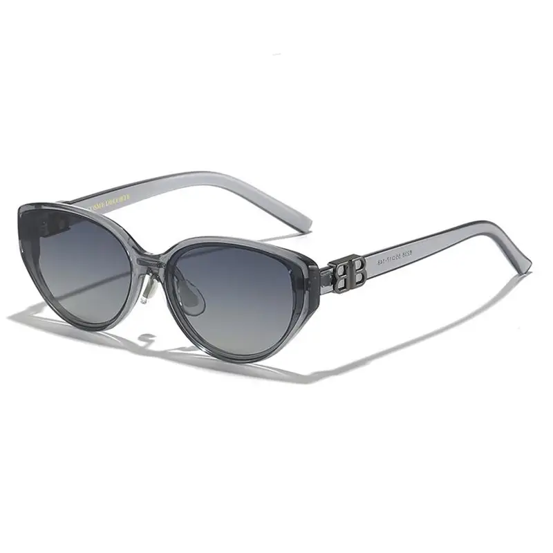 Anti-UV Cat-Eye Sunglasses Black - Image 2