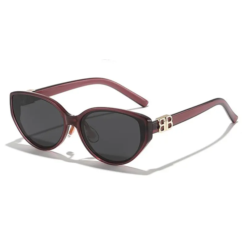 Anti-UV Cat-Eye Sunglasses Black - Image 3