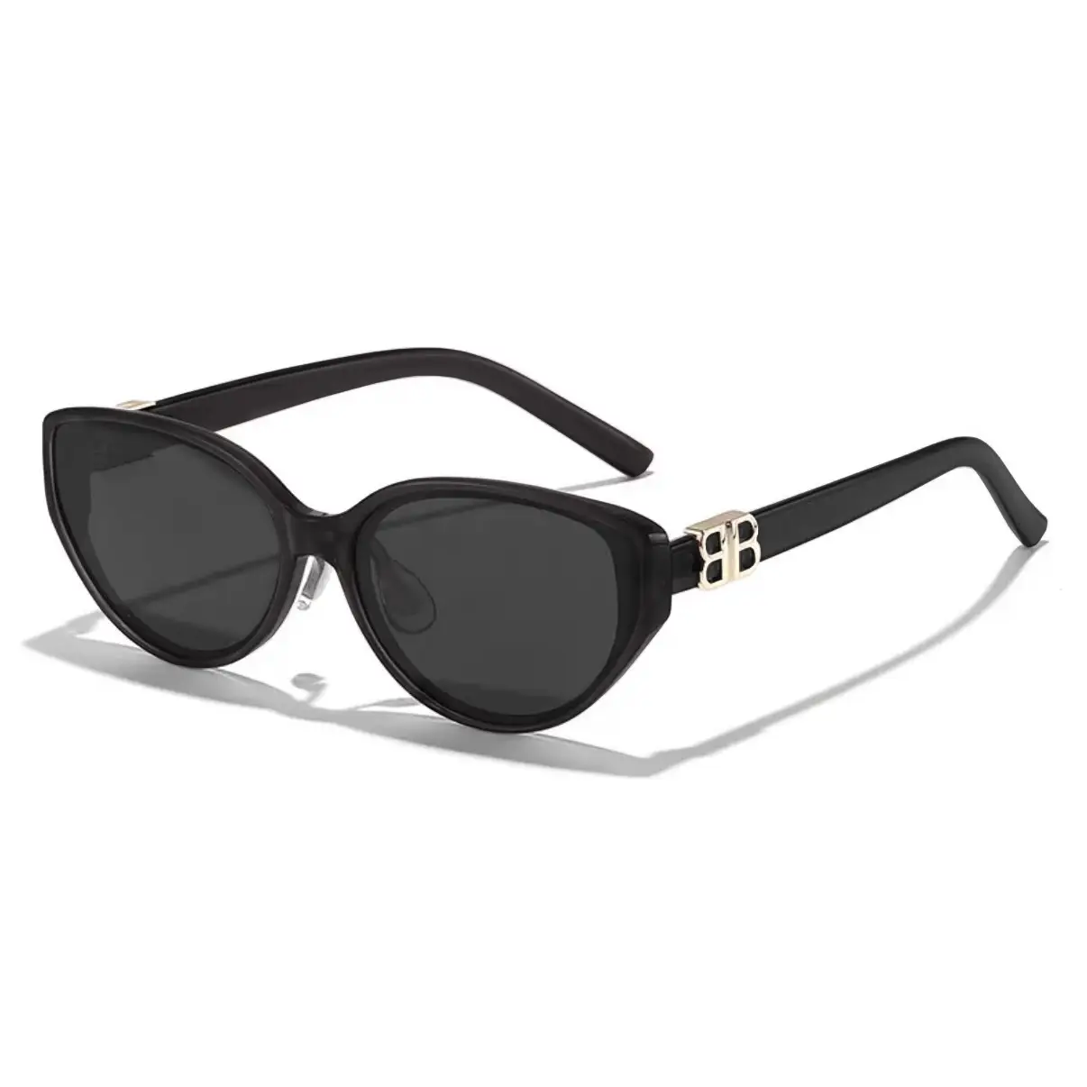 Anti-UV Cat-Eye Sunglasses Black - Image 4