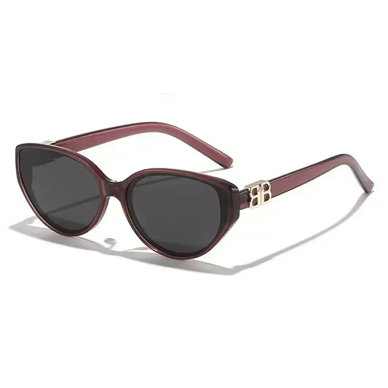Anti-UV Cat-Eye Sunglasses Black - Image 7
