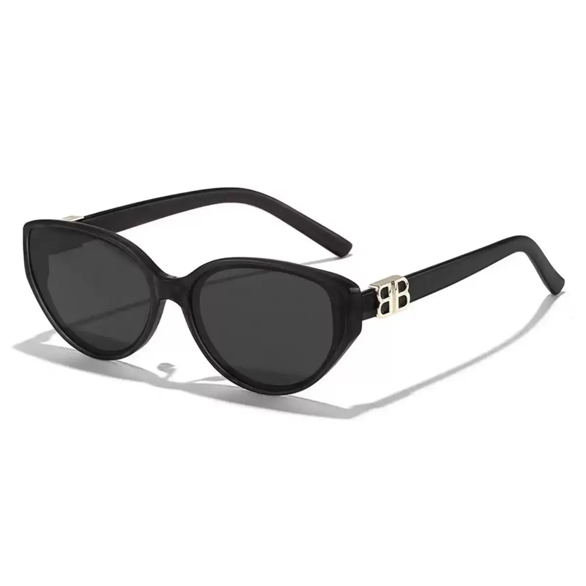 Anti-UV Cat-Eye Sunglasses Black - Image 8