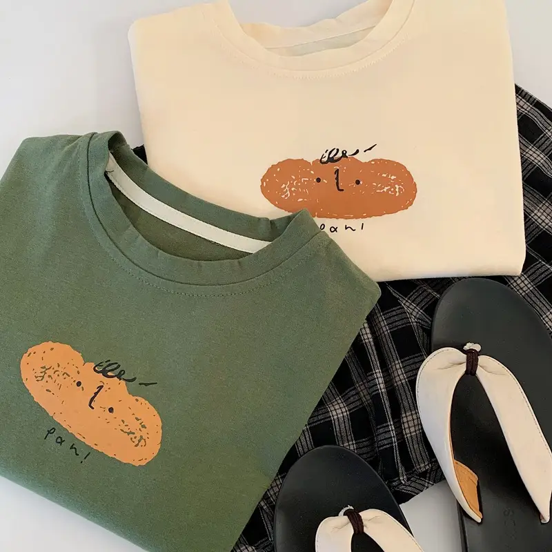2025 Summer Korean Baby T-shirt Cartoon Print Cotton Short Sleeve - Image 5