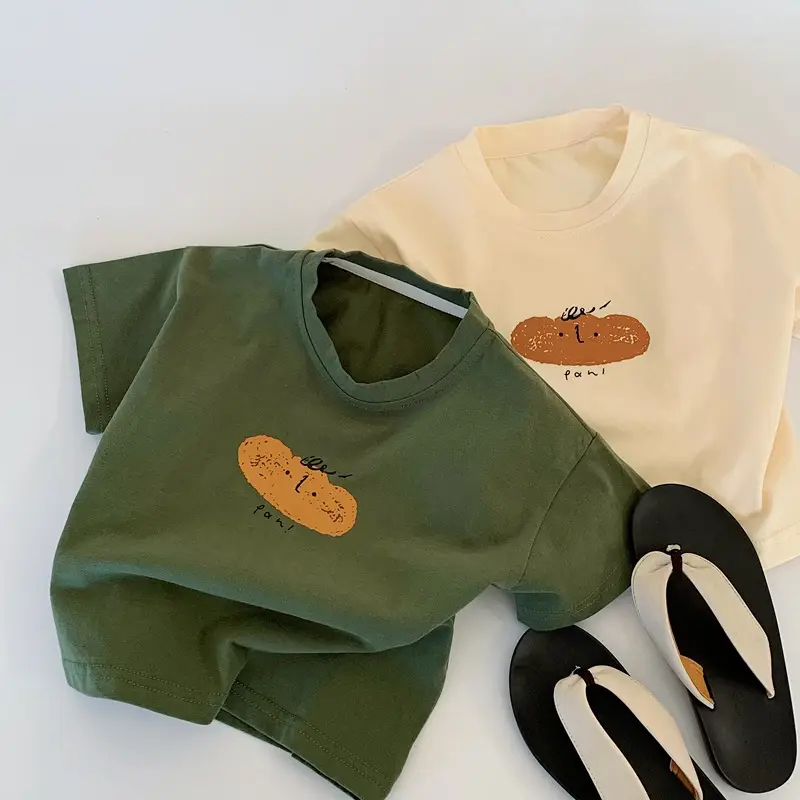 2025 Summer Korean Baby T-shirt Cartoon Print Cotton Short Sleeve — feature 4