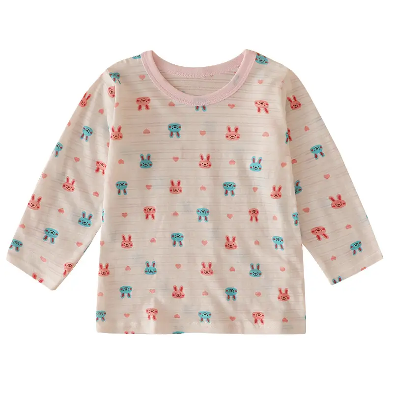Baby Long Sleeve T-Shirt Girls Summer Bamboo Cotton Thin Boys' Base Shirt - Image 9