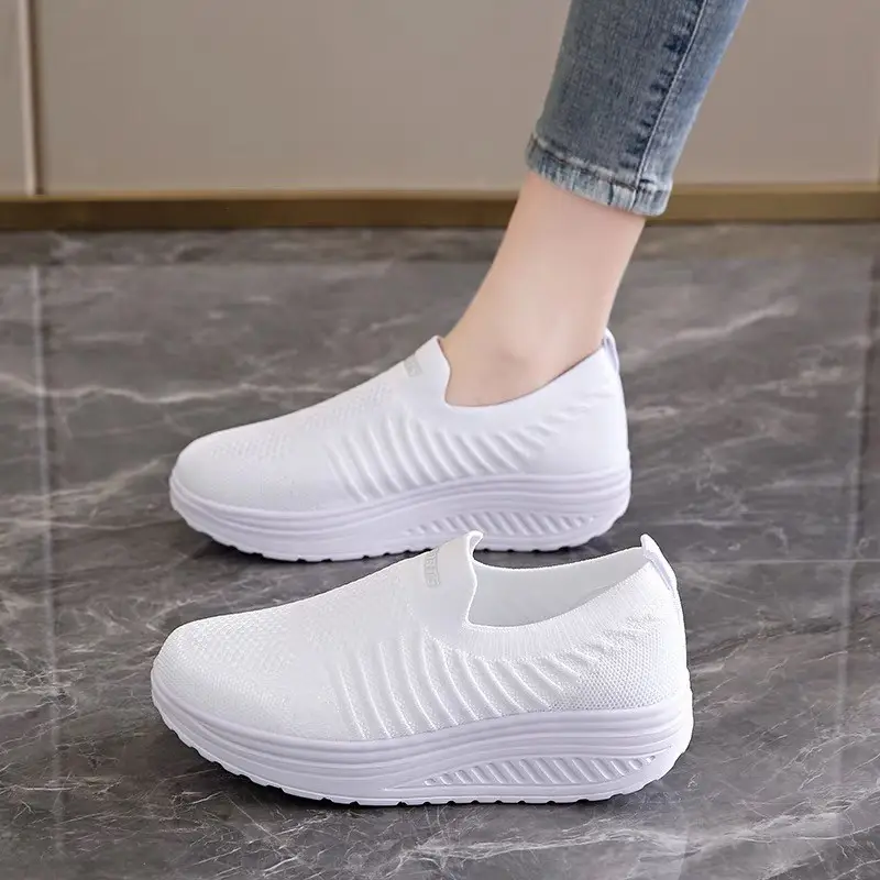 Women's Black Slip-On Thick Sole Shoes — feature 24