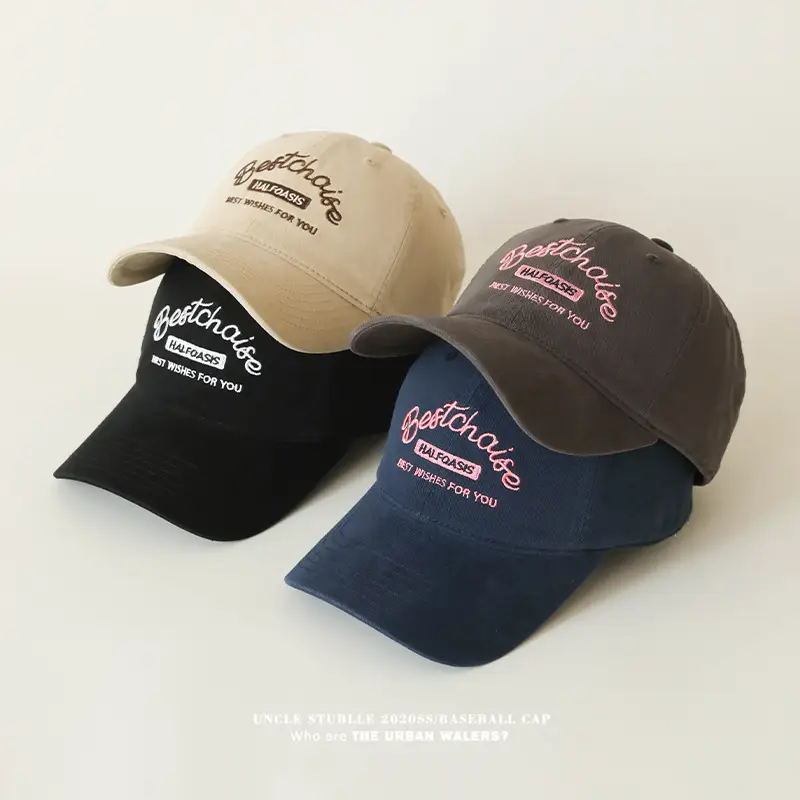 American Retro Baseball Cap Men Women Deepened Widened Face Small Cap Four Seasons All-match Soft Top Sunshade Hat - Image 9