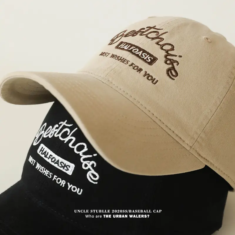 American Retro Baseball Cap Men Women Deepened Widened Face Small Cap Four Seasons All-match Soft Top Sunshade Hat — feature 10