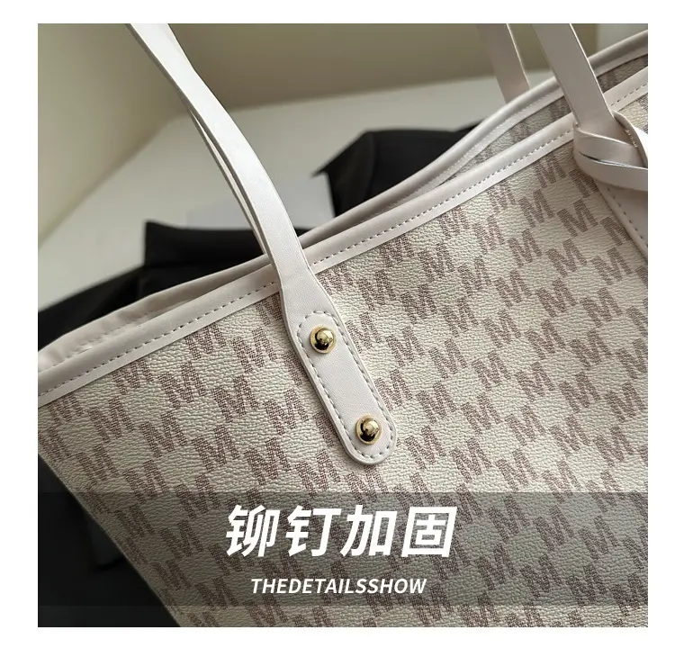 Large Capacity Printed Brown Shoulder Bag for Women — feature 6