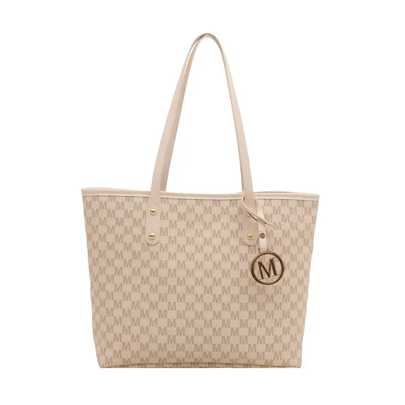 Large Capacity Printed Brown Shoulder Bag for Women - Image 2