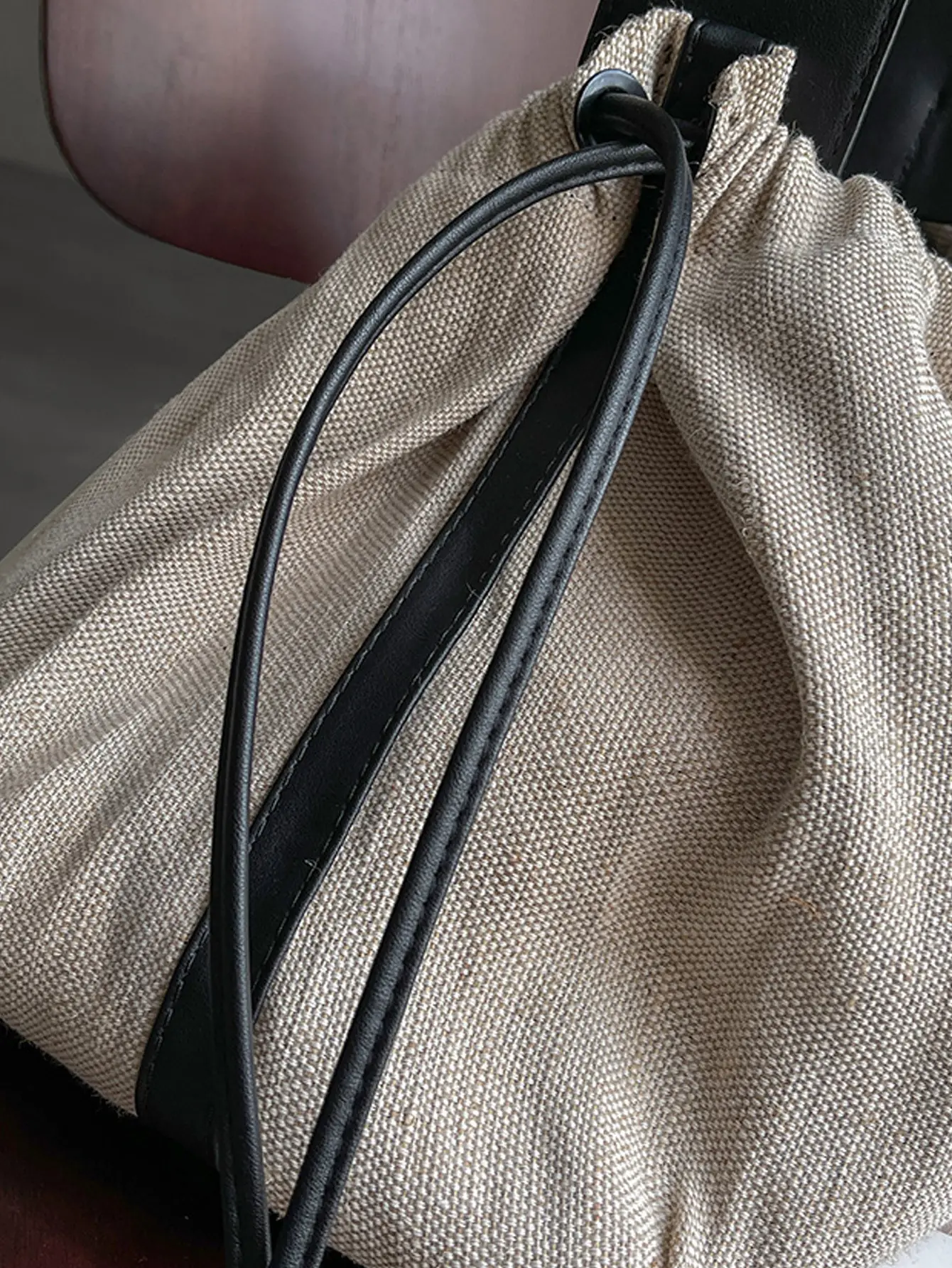 2025 New Ins Style Silver Canvas Shoulder Bag — feature 8