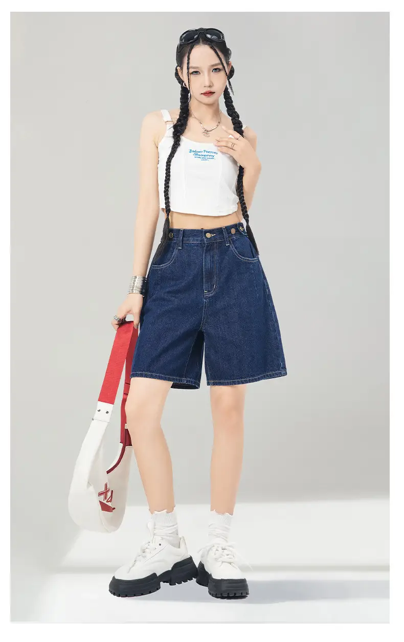 Dark Blue Denim Shorts Women Summer 2026 — feature 11