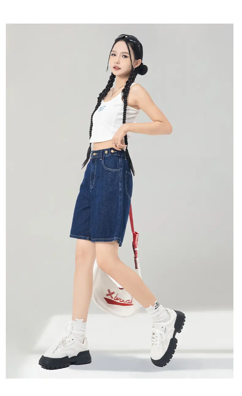Dark Blue Denim Shorts Women Summer 2026 — feature 12
