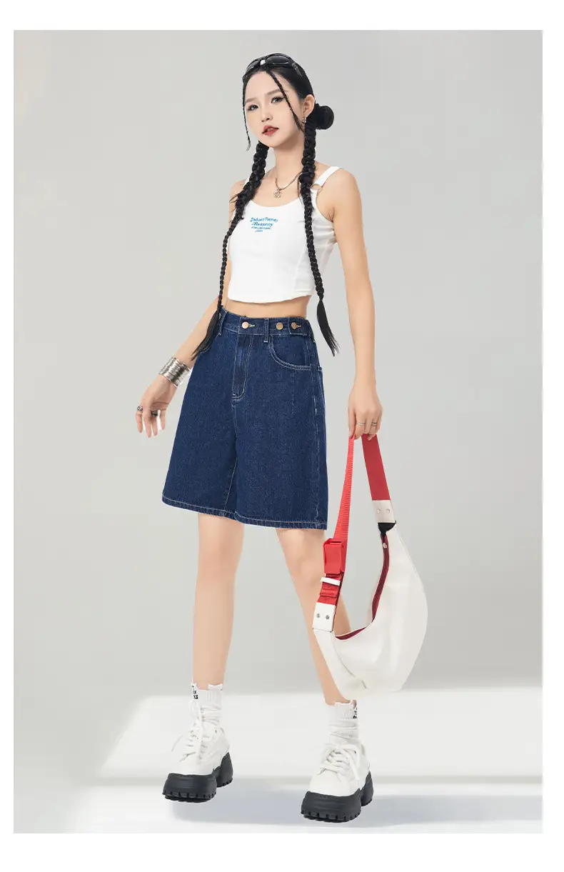 Dark Blue Denim Shorts Women Summer 2026 — feature 13