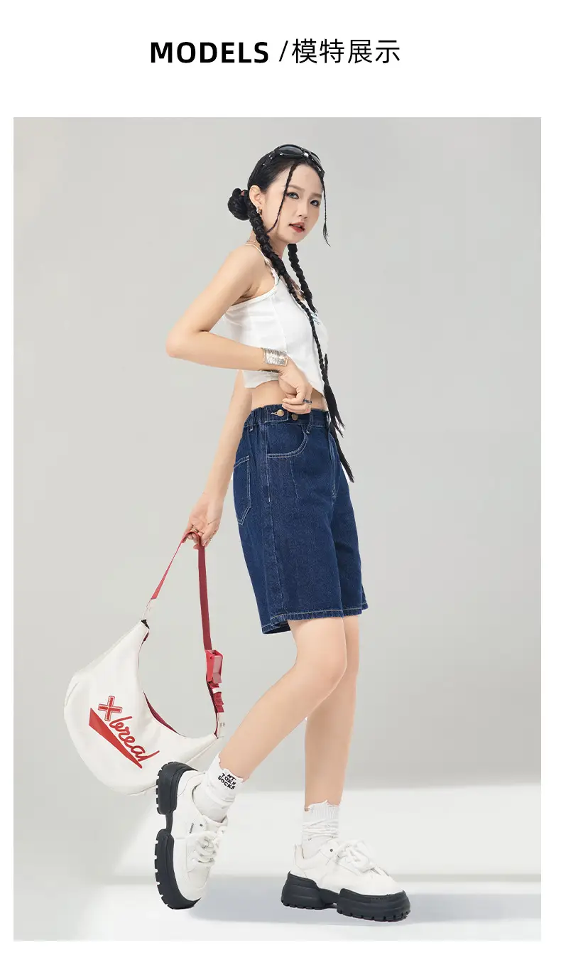 Dark Blue Denim Shorts Women Summer 2026 — feature 8