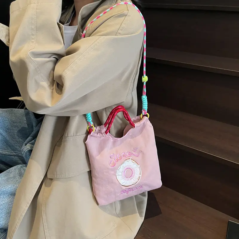Cross-Border Embroidered Donut Bag for Women