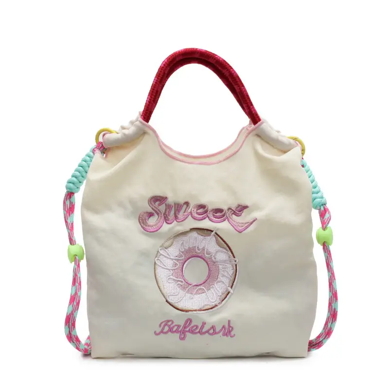Cross-Border Embroidered Donut Bag for Women