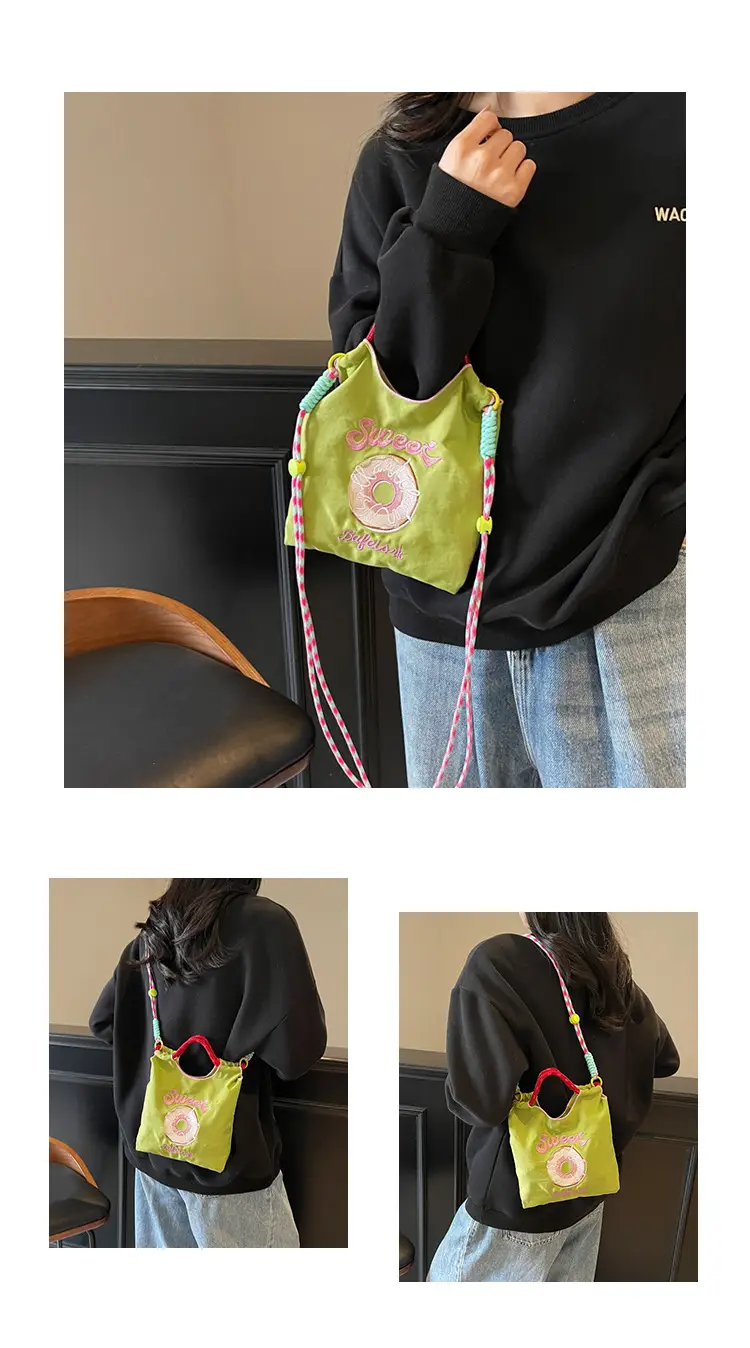 Cross-Border Embroidered Donut Bag for Women — feature 4