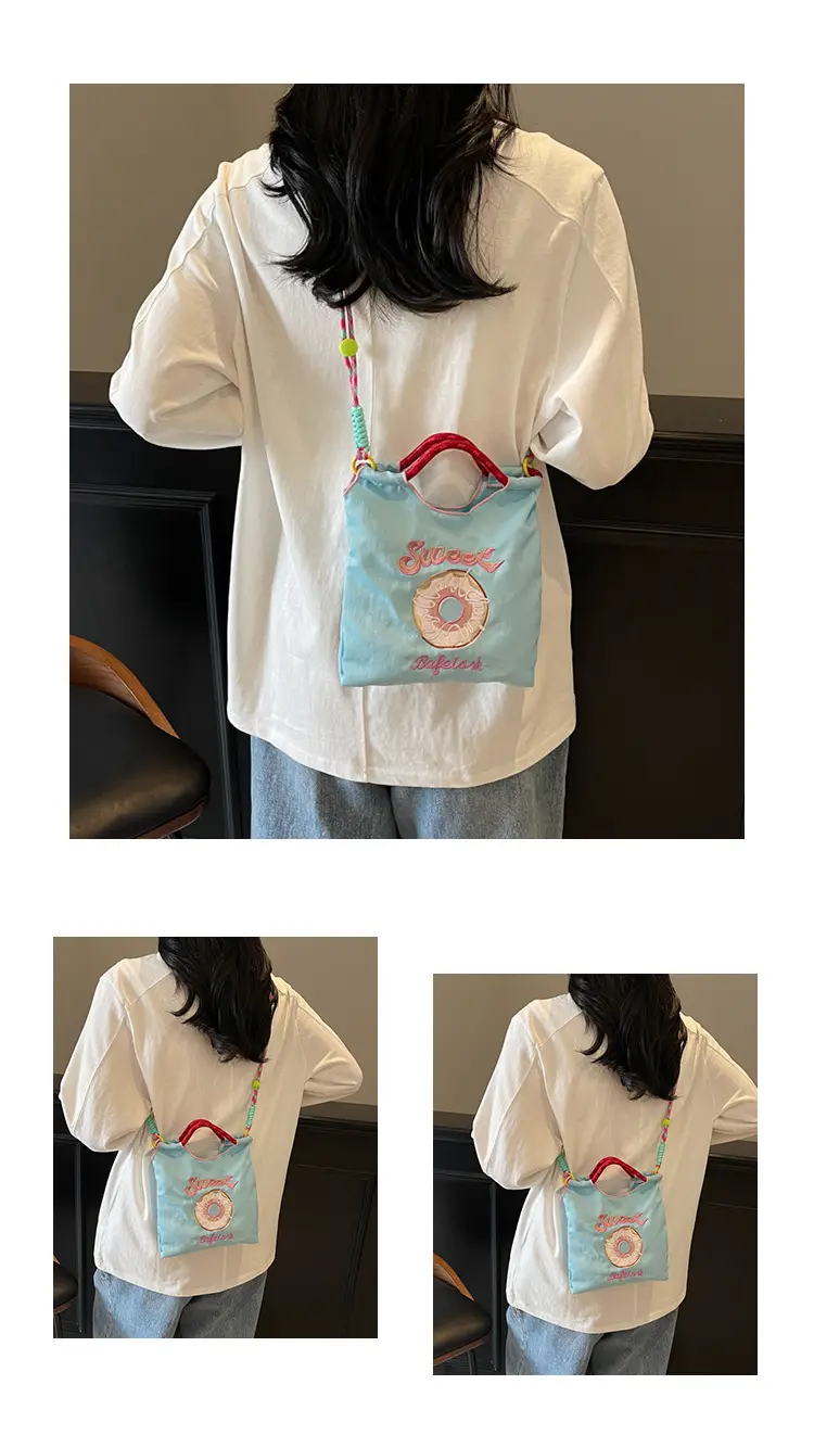 Cross-Border Embroidered Donut Bag for Women — feature 9