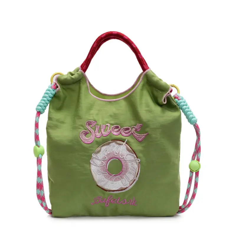 Cross-Border Embroidered Donut Bag for Women