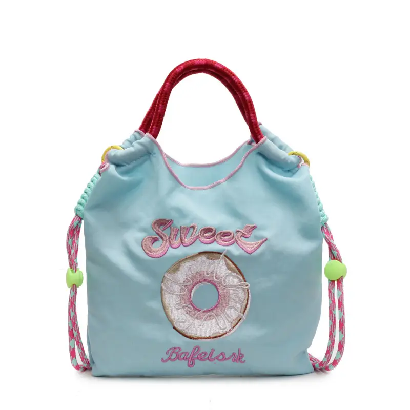 Cross-Border Embroidered Donut Bag for Women