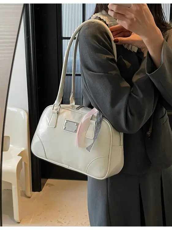 Pink Crossbody Bag with Ribbon for Women 2026 - Image 6