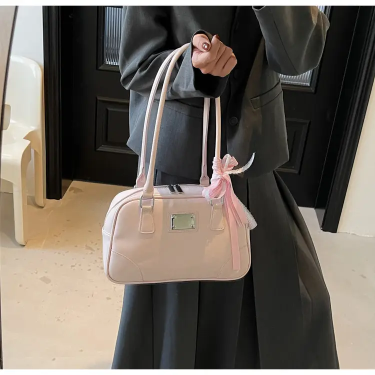 Pink Crossbody Bag with Ribbon for Women 2026 — feature 11