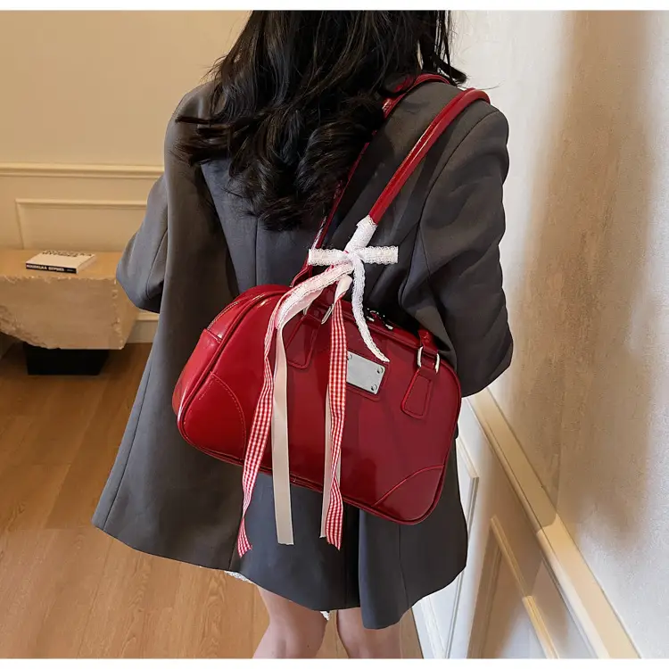Pink Crossbody Bag with Ribbon for Women 2026 — feature 15