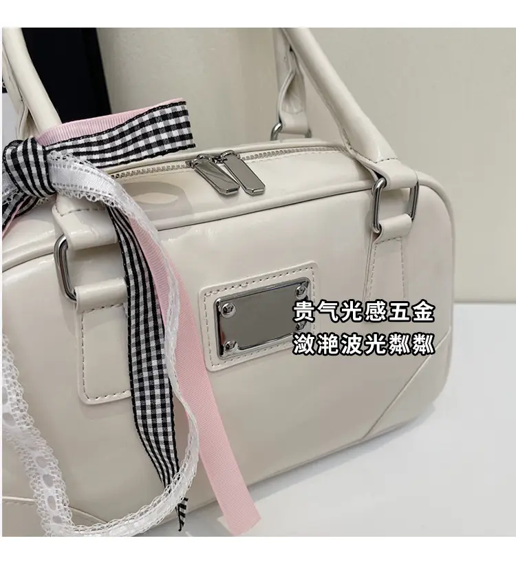 Pink Crossbody Bag with Ribbon for Women 2026 — feature 3
