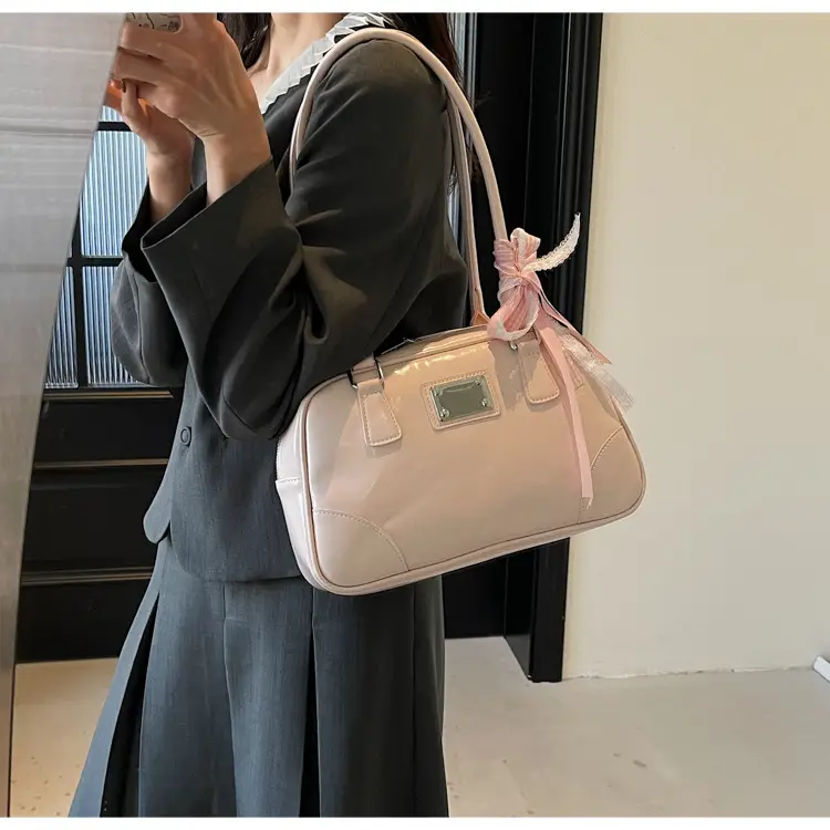 Pink Crossbody Bag with Ribbon for Women 2026 — feature 9