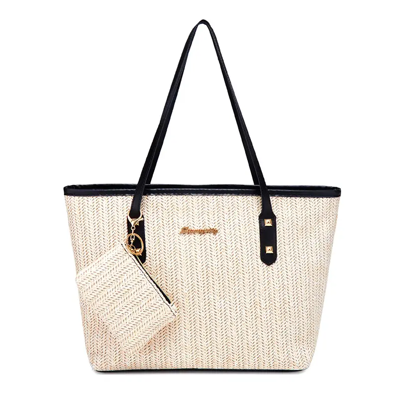 Spring Straw Woven Commuter Bag Large Capacity 2025