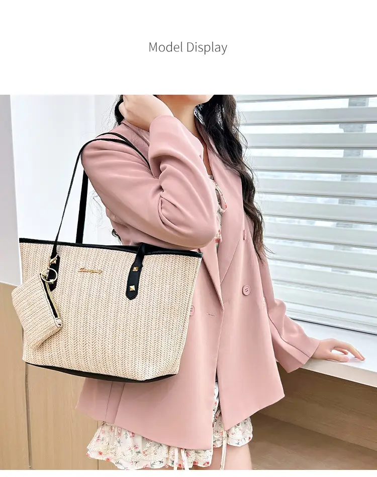 Spring Straw Woven Commuter Bag Large Capacity 2025 — feature 11