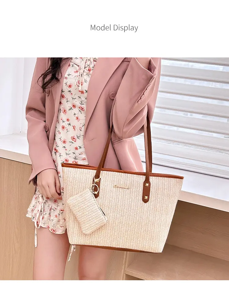 Spring Straw Woven Commuter Bag Large Capacity 2025 — feature 17