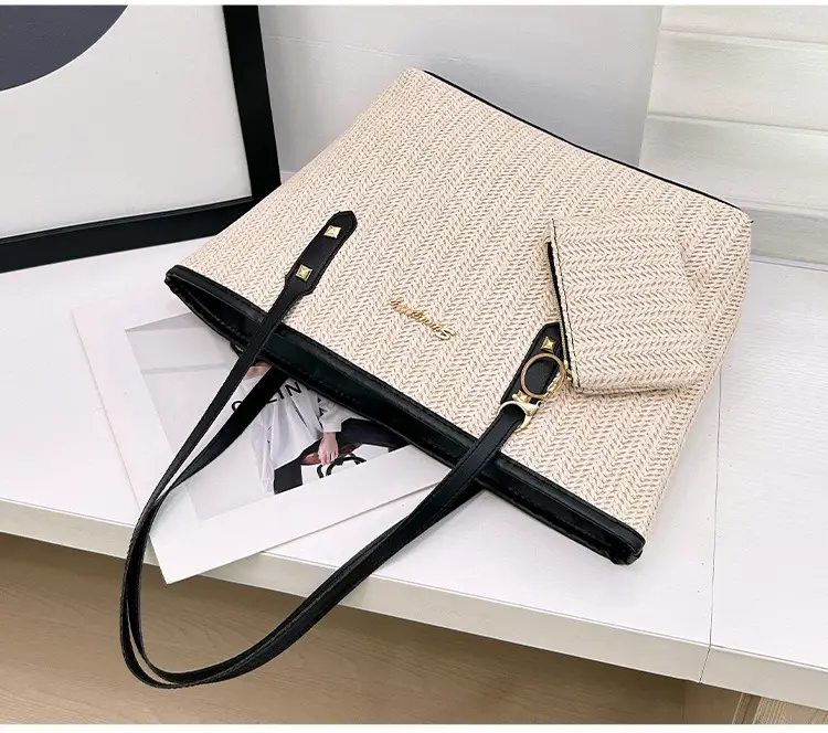 Spring Straw Woven Commuter Bag Large Capacity 2025 — feature 24