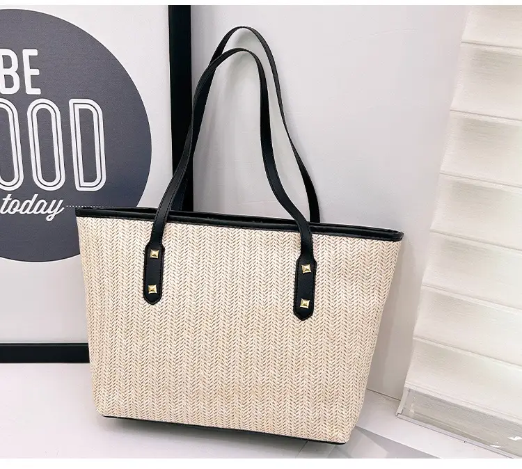 Spring Straw Woven Commuter Bag Large Capacity 2025 — feature 25