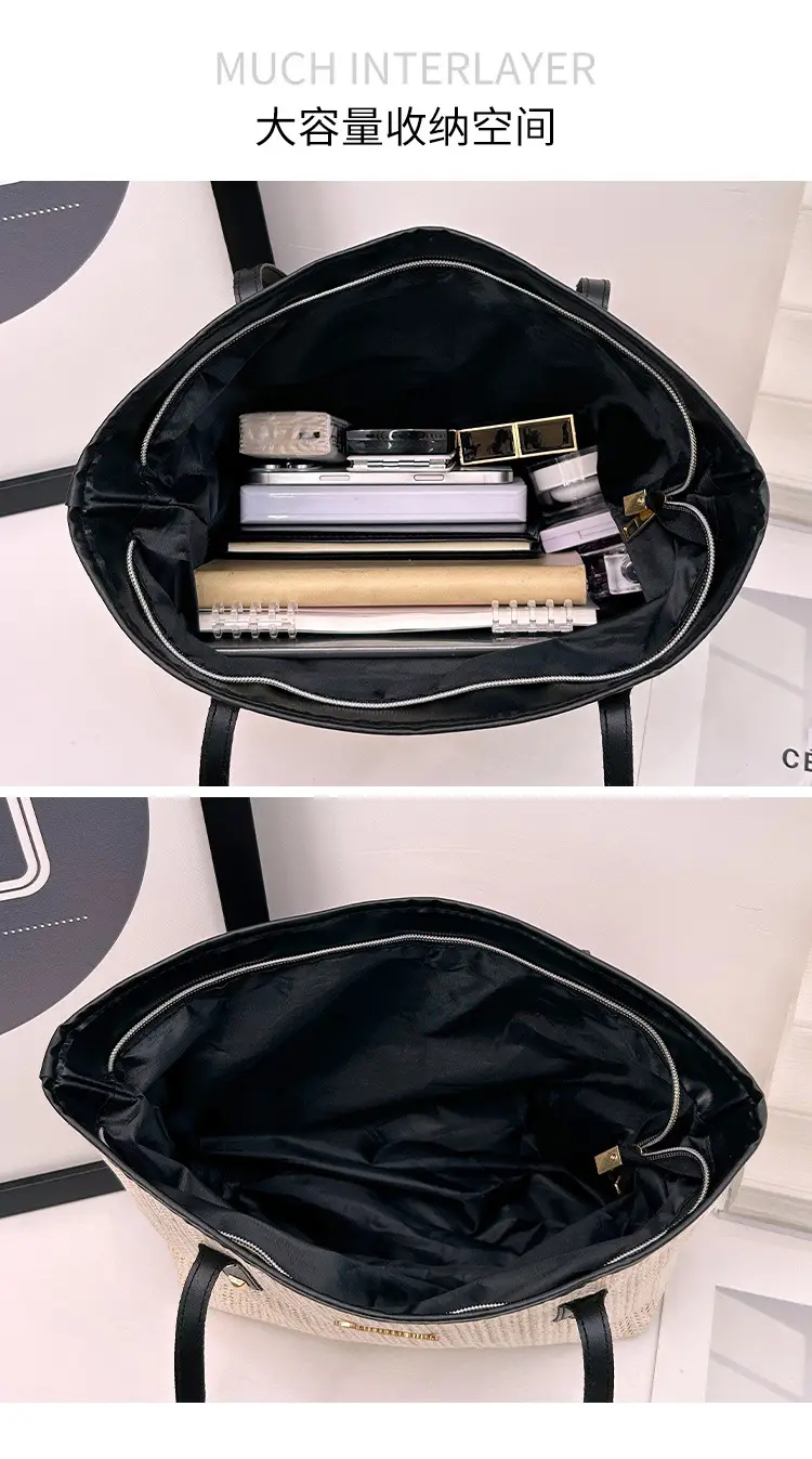 Spring Straw Woven Commuter Bag Large Capacity 2025 — feature 5