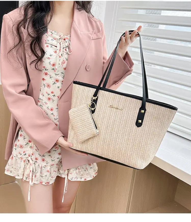 Spring Straw Woven Commuter Bag Large Capacity 2025 — feature 8