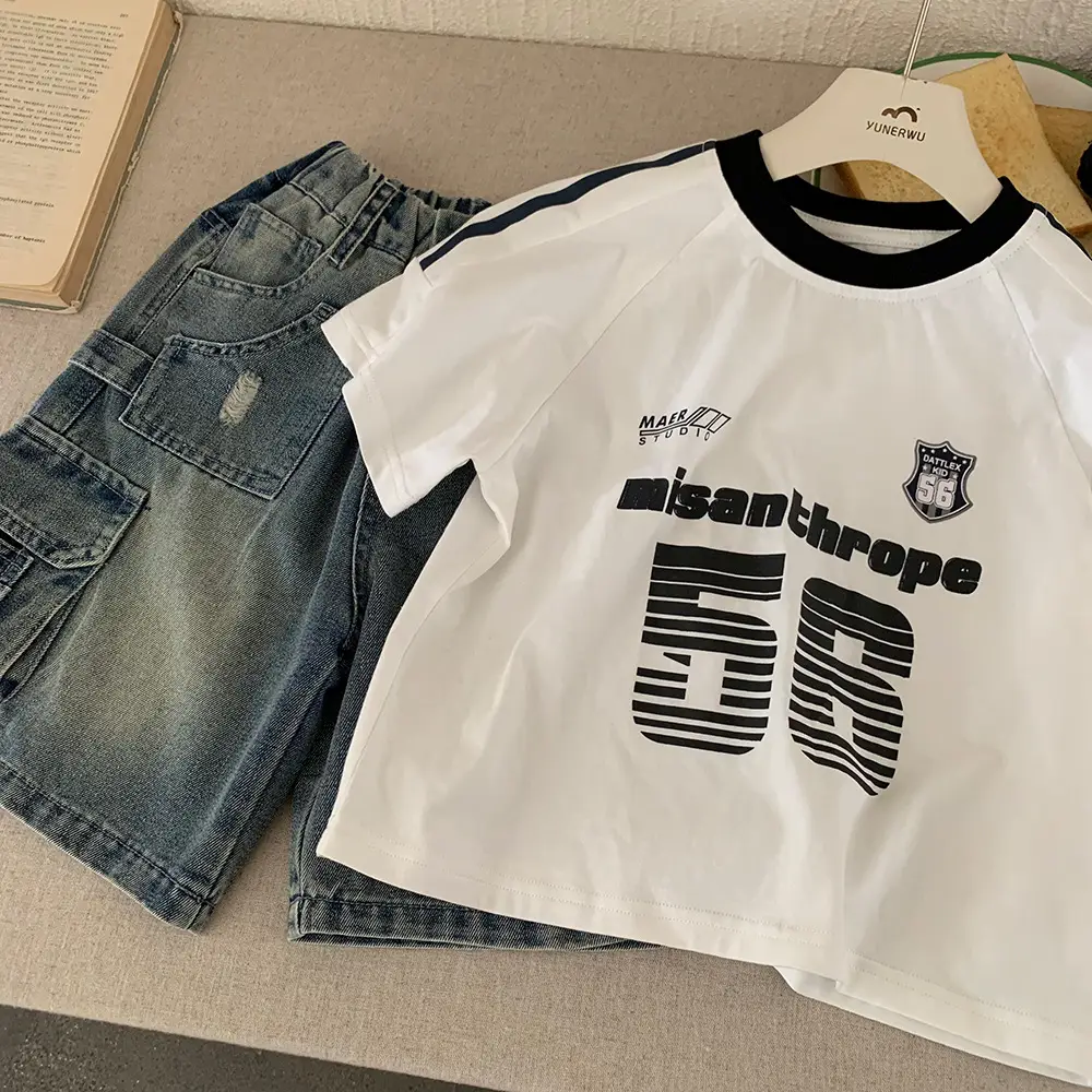 Boys White 2025 Ball T-Shirt Short Sleeve - Image 4