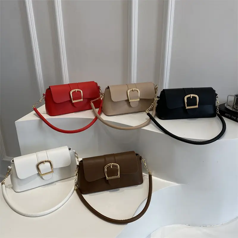 Brown Leather Underarm Bag for Women 2025 - Image 7