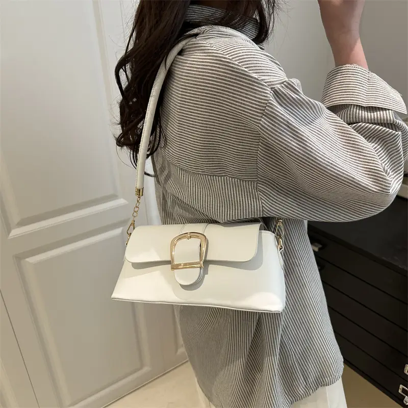 Brown Leather Underarm Bag for Women 2025 - Image 8