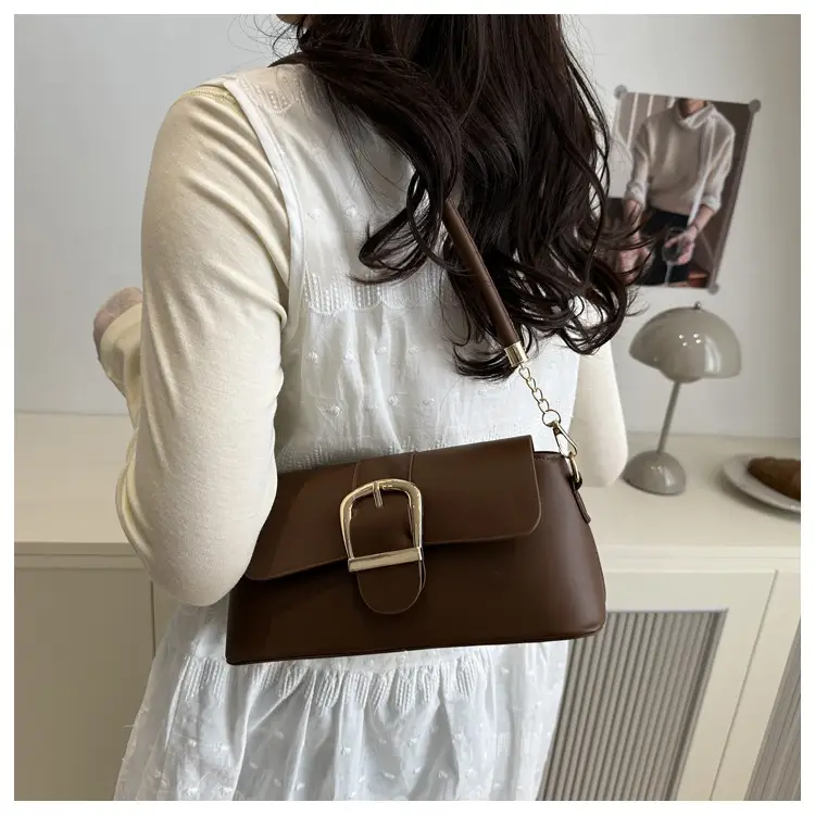 Brown Leather Underarm Bag for Women 2025 — feature 12