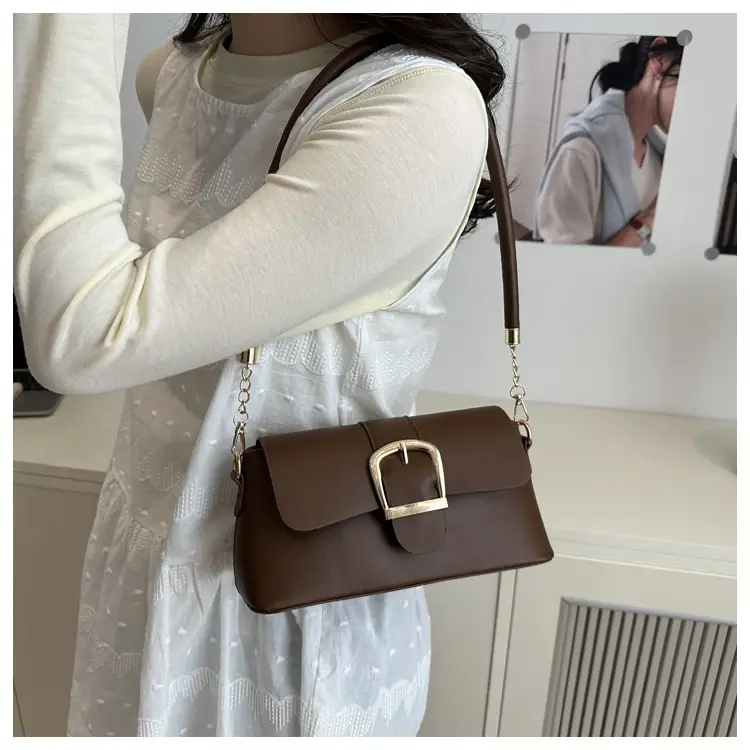 Brown Leather Underarm Bag for Women 2025 — feature 13