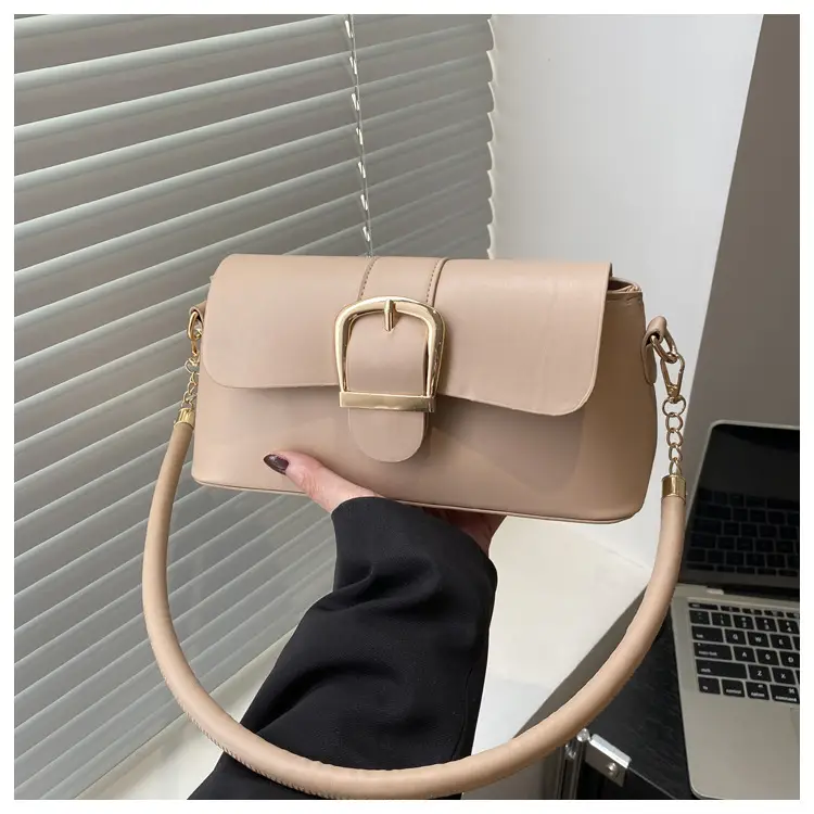 Brown Leather Underarm Bag for Women 2025 - Image 5