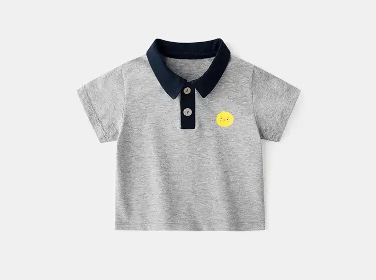 Baby Striped Polo T-Shirt Black White Summer Wear — feature 38