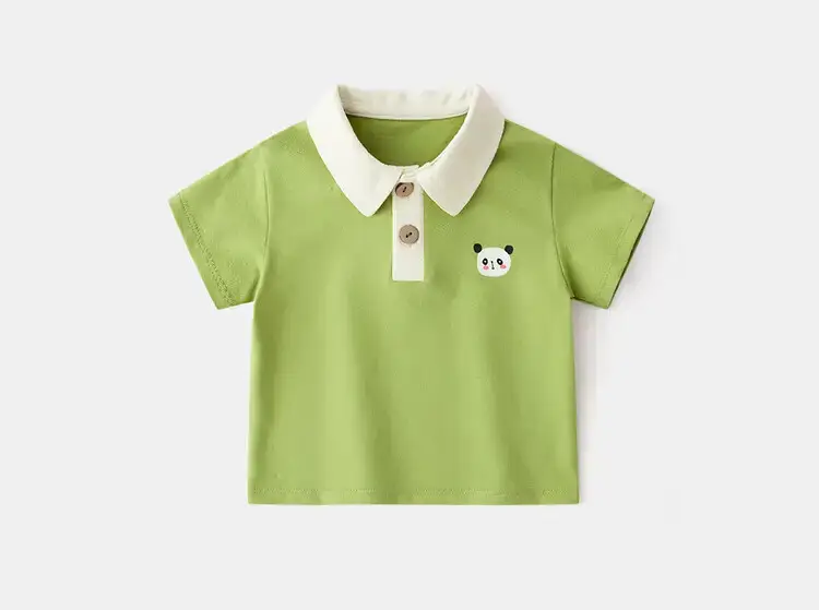 Baby Striped Polo T-Shirt Black White Summer Wear — feature 39