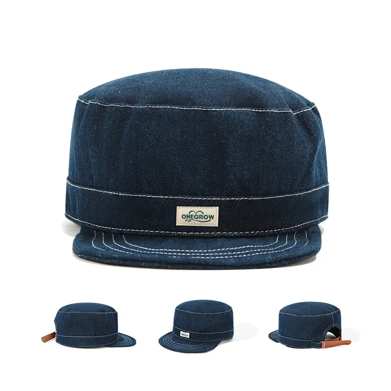 Women Denim Flat Cap Hat Retro Hip-hop South Korea - Image 2