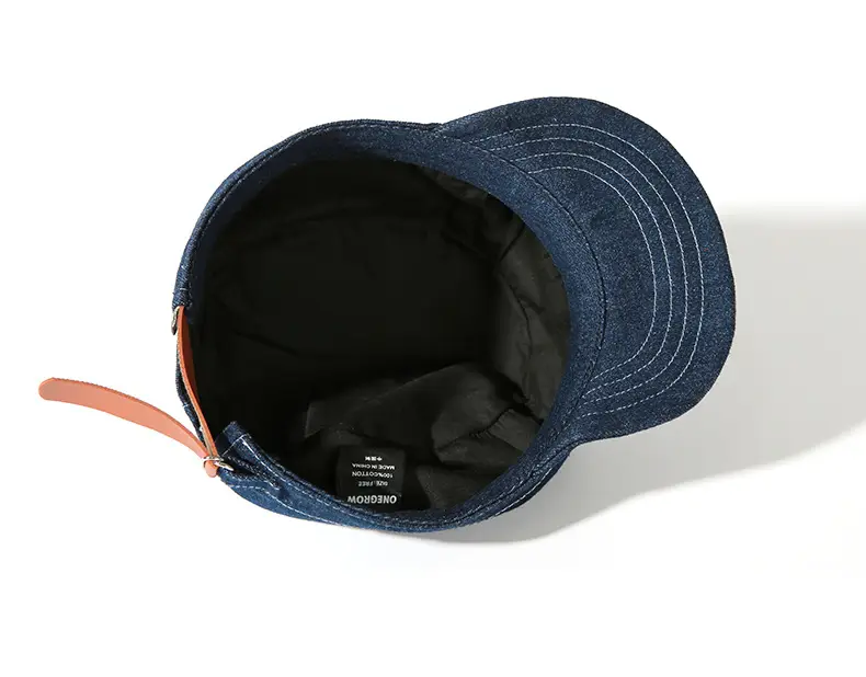 Women Denim Flat Cap Hat Retro Hip-hop South Korea — feature 13
